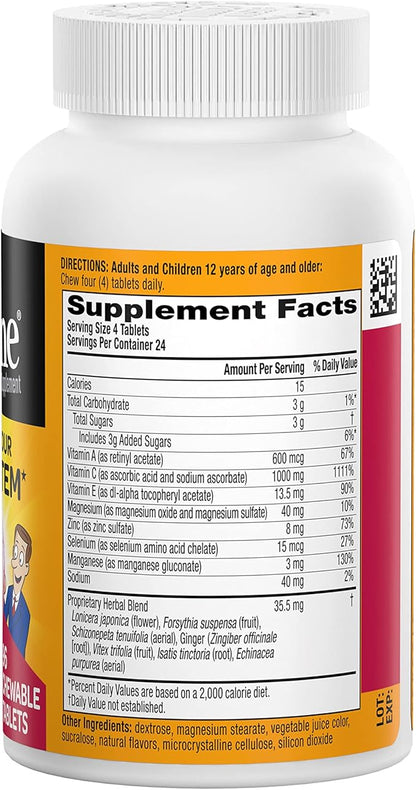 Airborne 1000mg Vitamin C Chewable Tablets 96 Chewable