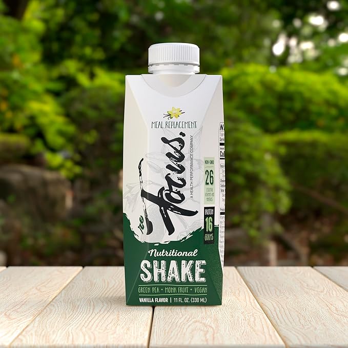 100% Plant-Based Meal Replacement Shake, Vegan, 16g Pea 26 Vitamins 11Fl Oz 12)