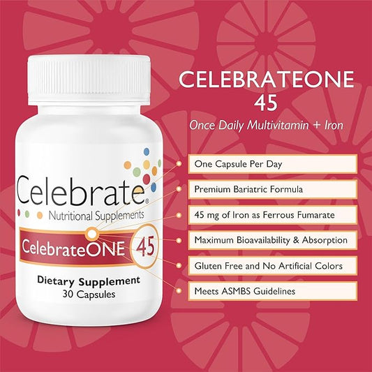Celebrate Vitamins CelebrateONE 45, 45mg Iron (30 Capsules)