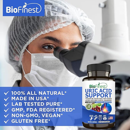 Uric Acid Support Supplement 15 Nutrients (120s)