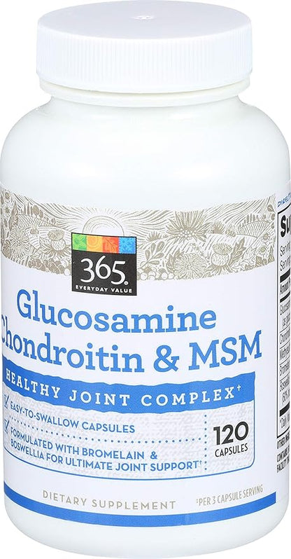 365 Everyday Value, Glucosamine Chondroitin & 120 ct