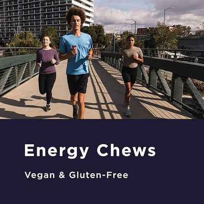 GU Energy Chews, Rainbox Mix Energy Gummies with Electrolytes, Vegan, Gluten-Free, Kosher, Caffeine Free, and Dairy-Free On-The-Go Energy for Any Workout, 12 Bags (24 Servings Total)