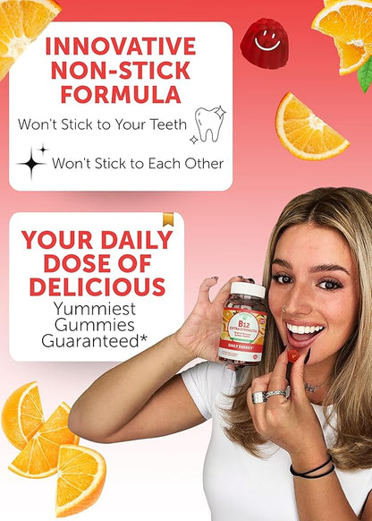 Lunakai Vitamin D3 and Vitamin B12 Gummies Bundle - Immunity, Bone and Mood Support VIT D3 2000IU Supplement - 3000mcg Methylcobalamin High Absorption Energy Gummy - 30 Days Supply