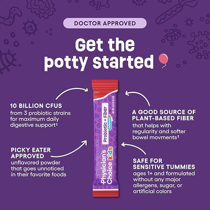 Physician's Choice Kids Probiotic + Prebiotic 1+) - 24 Pack