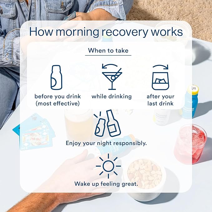 Morning Recovery Electrolyte, Milk Thistle Drink Proprietary Formulation to Hydrate While Drinking for Morning Recovery, Highly Soluble Liquid DHM, Lemon Ginger, Pack of 1