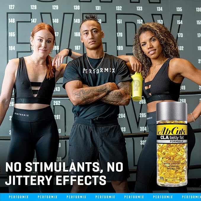 CLA Belly Fat Formula 120 Easy-to-Swallow 3 Fish
