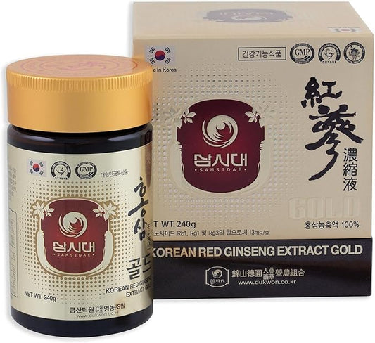 SAMSIDAE Korean Red Ginseng Extract Gold 240g 6 6 Years (13mg/g), 100% 100% Korean