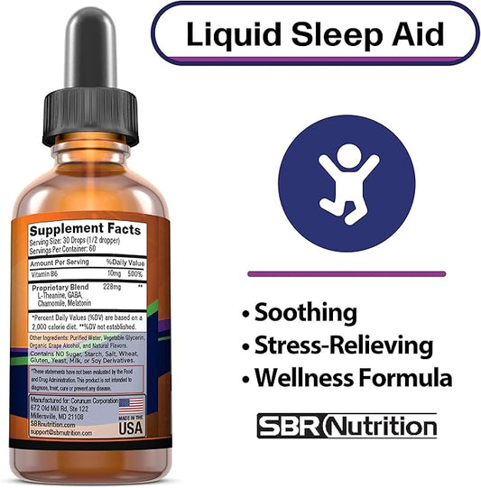 Natural Sleep Aid Liquid Drops 5 mg 2 fl
