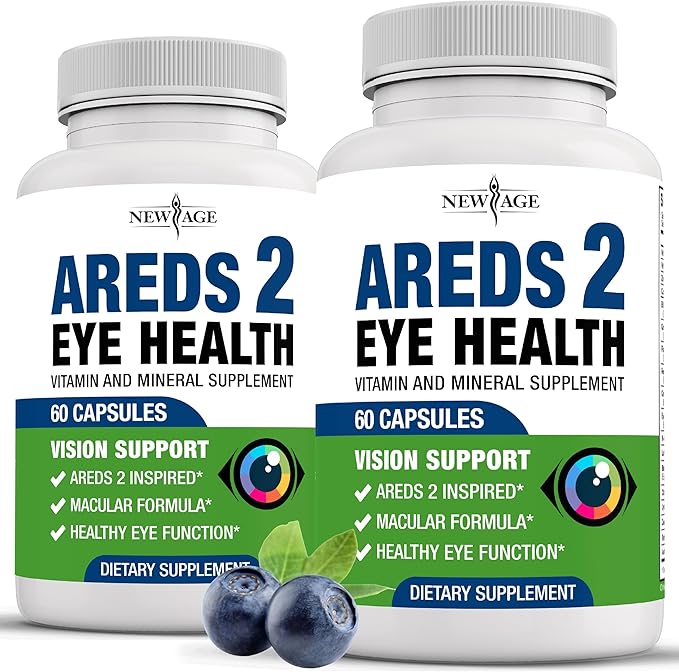 NEW AGE AREDS 2 Eye Vitamin 6000mg Lutein 120 Count
