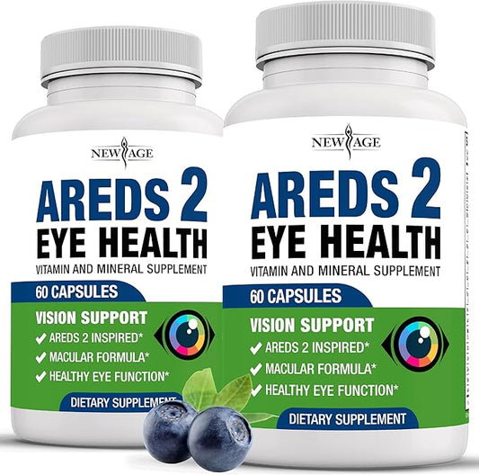 NEW AGE AREDS 2 Eye Vitamin 6000mg Lutein 120 Count