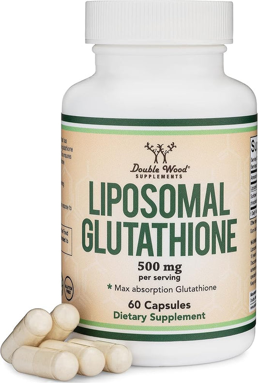 Liposomal Glutathione Supplement 500mg per Serving, 60 Capsules