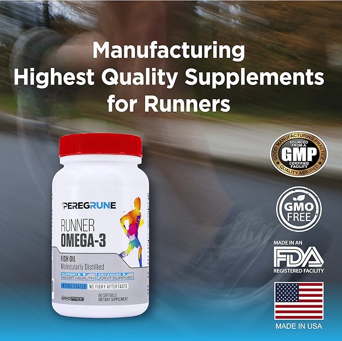 Runner Omega 3 Fish Oil – 1000 mg, 1 Month
