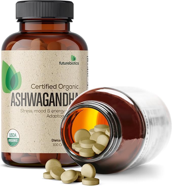 Futurebiotics Certified Organic Ashwagandha, Stress Mood 100 Organic