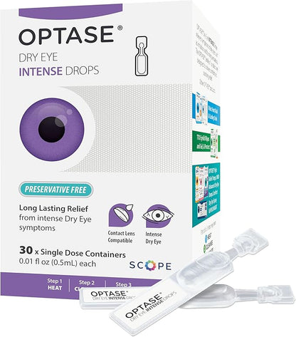 Optase Dry Eye Intense Drops, Single Dose 30 Single