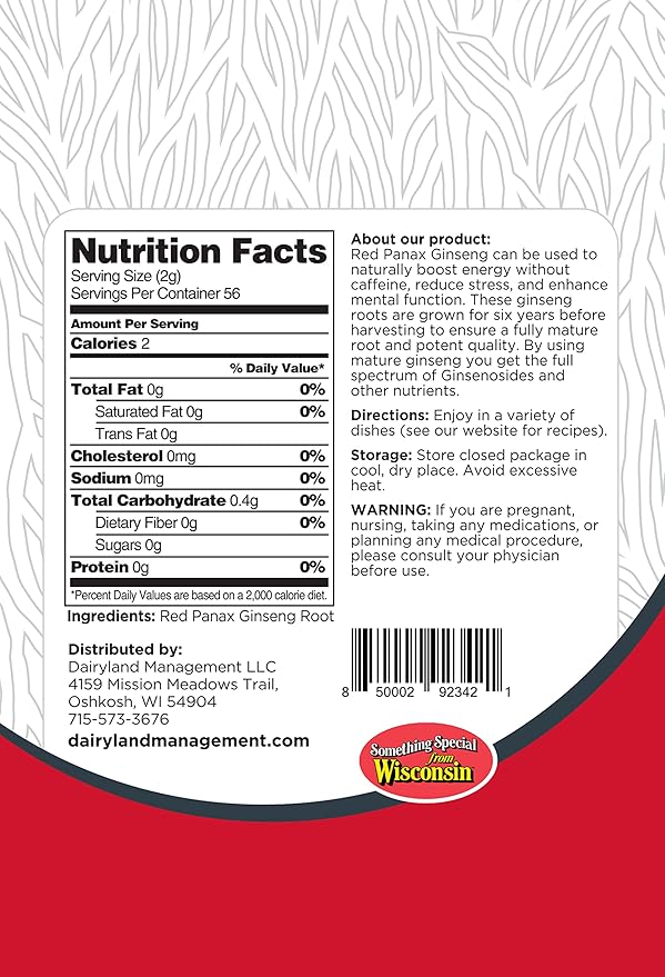 Red Panax Ginseng Slices 8 oz