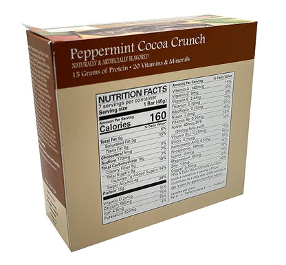 Peppermint Cocoa Crunch Bar (7 bars/box)