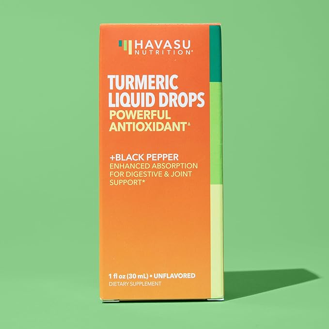Organic Liquid Turmeric Supplement with Black Pepper - Liquid Turmeric 1000mg Enhanced Absorption for Digestive & Joint Support - Non-GMO, Vegan Organic Turmeric Curcumin With Black Pepper, Unflavored