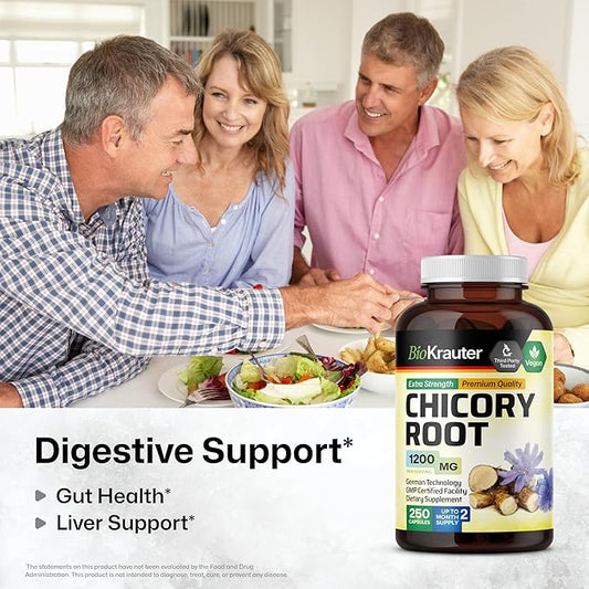 Chicory Fiber Supplement 1200 mg 250 Vegan