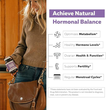 Inositol Supplement | Myo-Inositol & D-Chiro 40:1 Ratio B8)| Hormonal (90 Capsules 30 Servings)