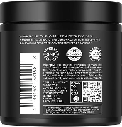 Astaxanthin 24mg + Lycopene 50mg Clinical Strength Carotenoids Skin Supplement w. 100% Natural Astaxanthin from MicroAlgae - Best Astaxanthin Supplements for Skin Health & Pigmentation - Astaxantina