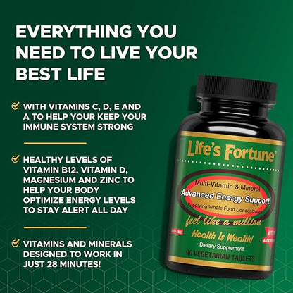 Life's Fortune Multi-Vitamin & Mineral All 90 Tabs