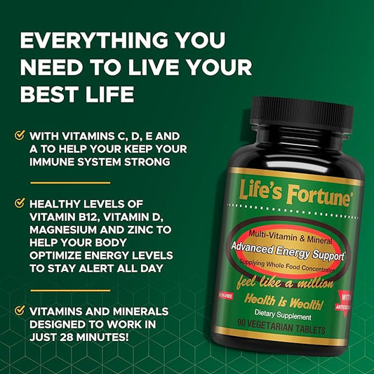 Life's Fortune Multi-Vitamin & Mineral All 90 Tabs
