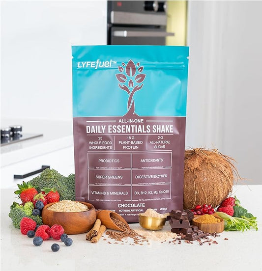 Meal Replacement Shake - Nutritious Plant Based Organic Protein Powder (Chocolate, 24 Servings) - Meal Replacement & Snack for Breakfast - Keto, Vegan, Low Carb, Soy-Free, Gluten-Free