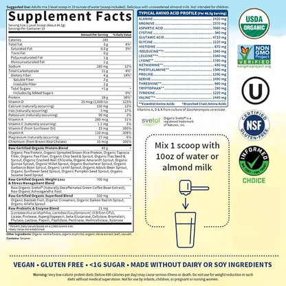 Garden of Life Raw Organic Fit 28g Plant 10 Servings