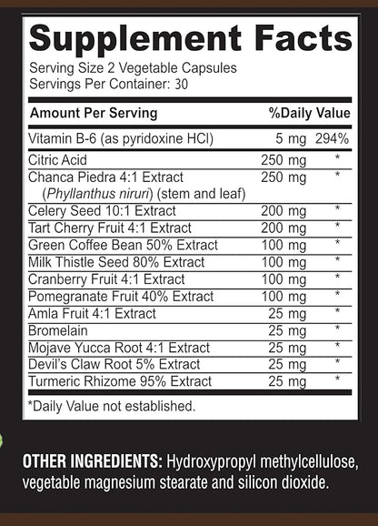 Uric Acid Advanced Formula – Kidney, 60 Capsules