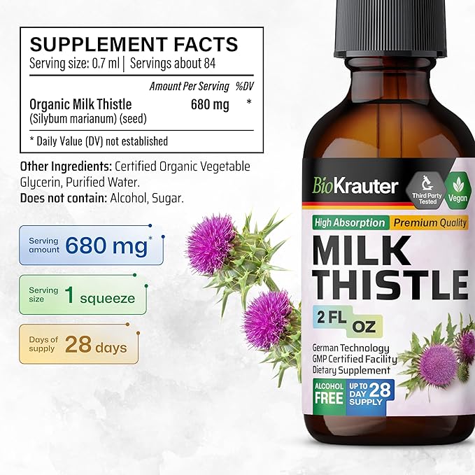 Milk Thistle Organic Tincture 2 Fl.