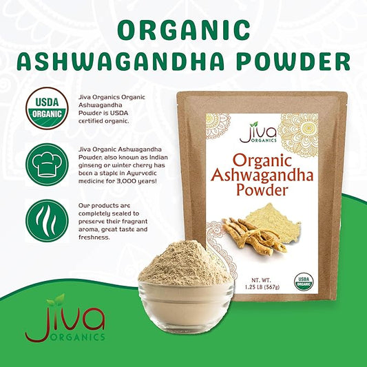 Jiva Organics Ashwagandha Root Powder 1.25 (20oz) -