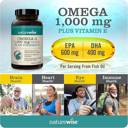NatureWise Total Colon Care Fiber Cleanse 3 Fish [60 Count