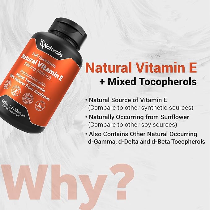 Naturalis Sunflower Vitamin E 268mg (400 300 Softgels