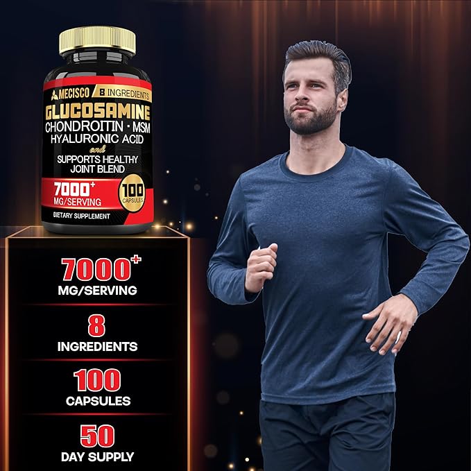 7000mg Glucosamine Chondroitin MSM with Immune 100 Capsules