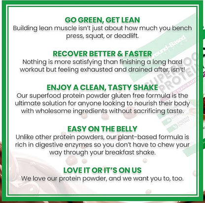 Ground-Based Nutrition Plant-Based Protein Superfood Powder 28 Servings (2 Pack)