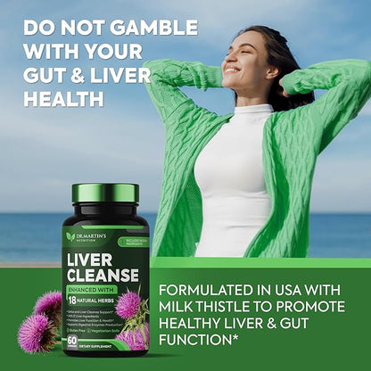 Liver Cleanse Detox & Repair Formula Supplement 21 Ingredients