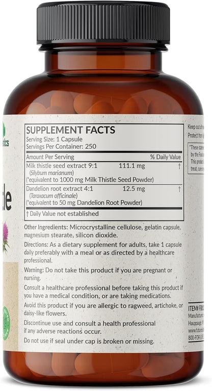Futurebiotics Milk Thistle Silymarin Marianum & 250 Capsules