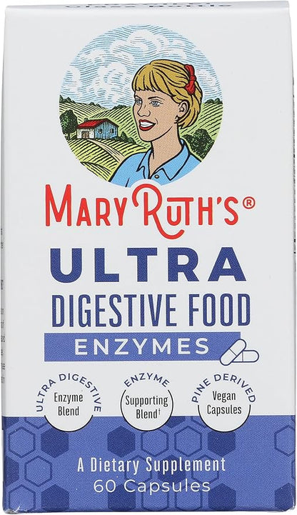 Mary Ruth's Ultra Digestive Food Enzymes Capsules, 60 CT