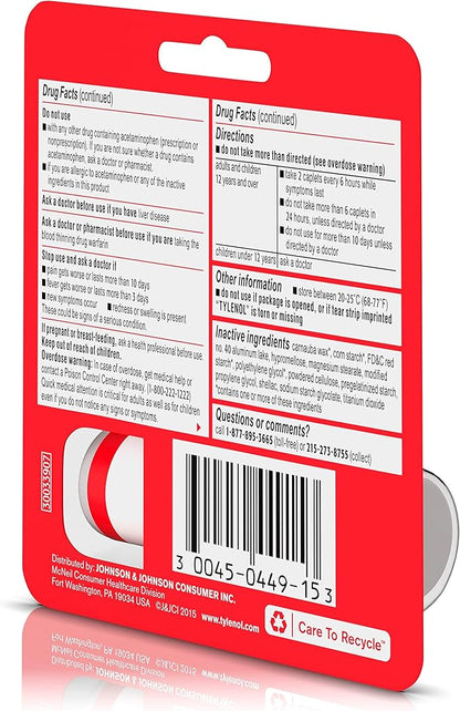 Tylenol Extra Strength Caplets with 500 10 ct