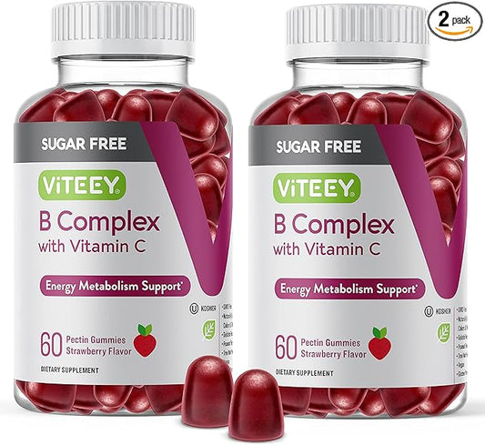 Vitamin B Complex Gummies with Vitamin B6, B12, B12, Folic
