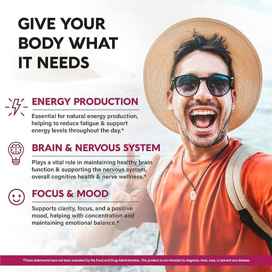 USDA Organic Vitamin B12 Sublingual Drops - 5000 mcg Liquid Vegan Methylcobalamin for Women & Men - Energy Boost, Focus & Mood, Brain Health Support - Maximize Absorption - 2 Month Supply, 2 fl oz