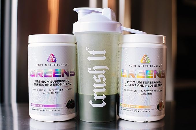 Core Nutritionals Greens Platinum Premium Superfood Greens and Reds Blend, Supports Digestion and Gut Health, 5 Billion CFU Probiotic,30 Servings (Grape Candy)