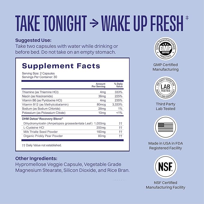 DHM Detox, No Days Wasted, 30 Servings