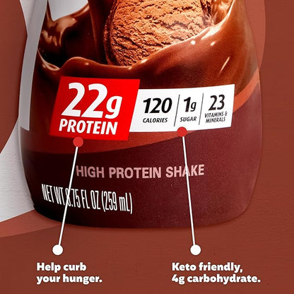 Premier Protein Shake MINIs, Chocolate, 22g 120 Calories, 1g Sugar, 8.75fl oz, 12