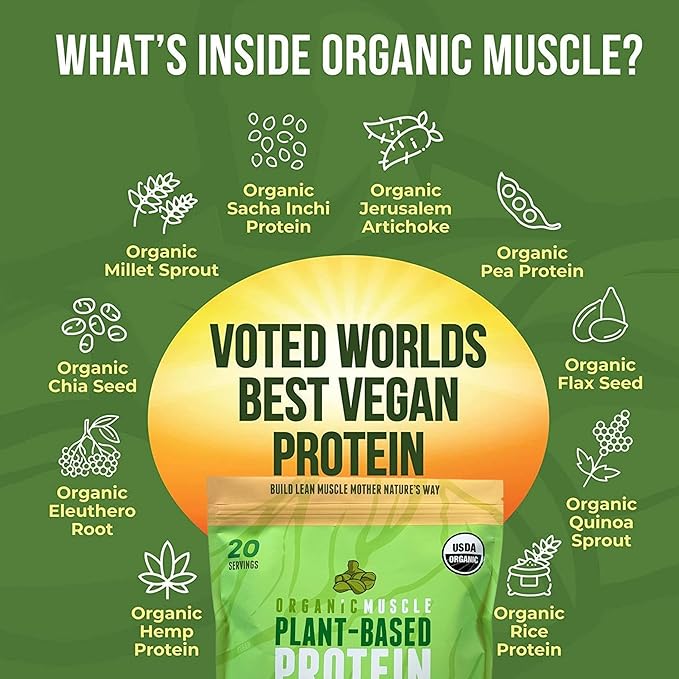 Organic Muscle Organic Vegan Protein Powder