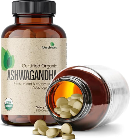 Futurebiotics Certified Organic Ashwagandha Stress Mood 250 Organic