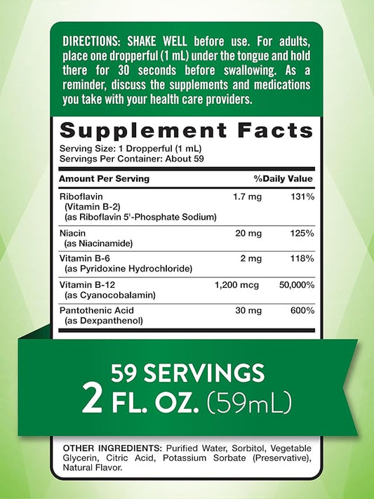 Nature's Truth Sublingual B Complex B12 | 2 Fluid