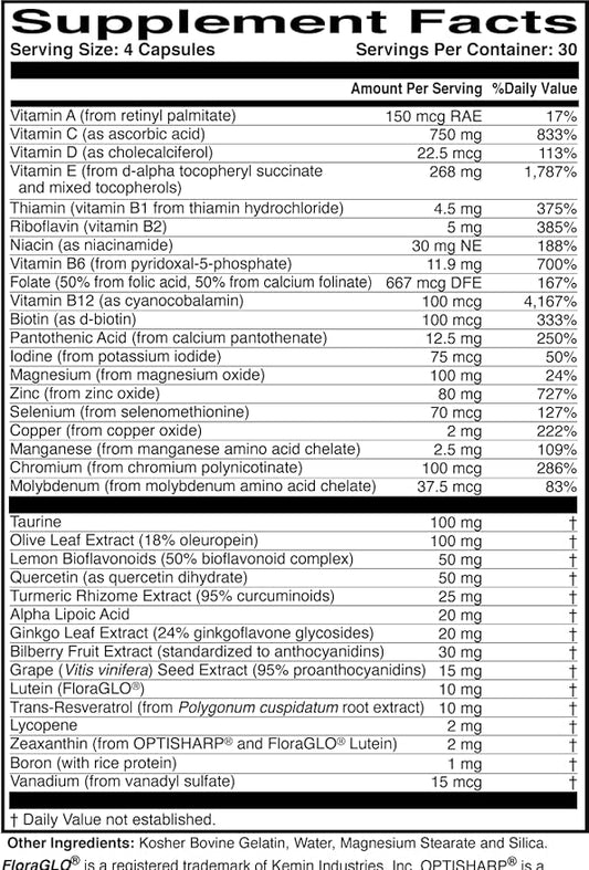 MacularProtect Complete All-in-One AREDS 2 Vitamin 120 Capsules