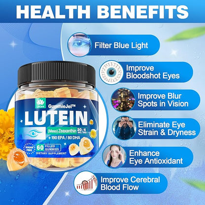 Sugar Free Lutein 20mg & Zeaxanthin 190mg & 80mg, Eye D3, C