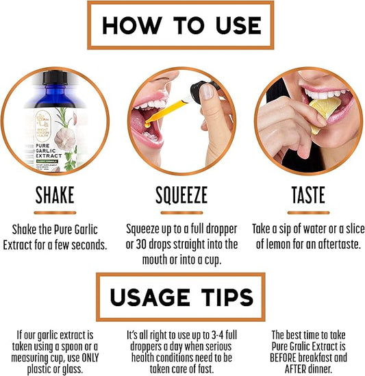 Pure Garlic Extract with Allicin Classic 1 fl